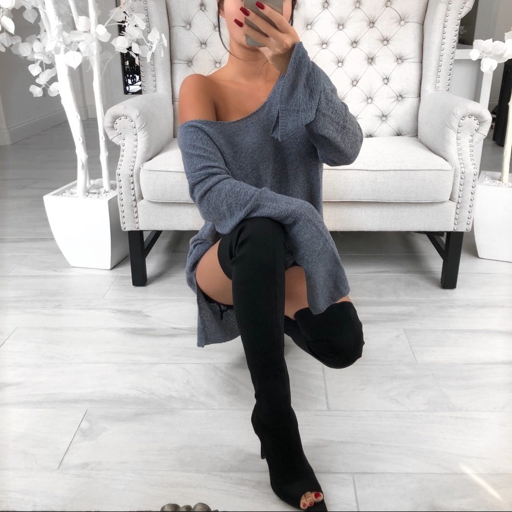🆕🔃SLEIGH Dusty Blue Tunic - Picture 4 of 10